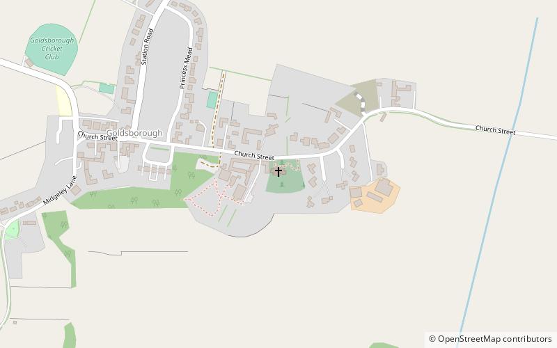 Goldsborough Hall location map