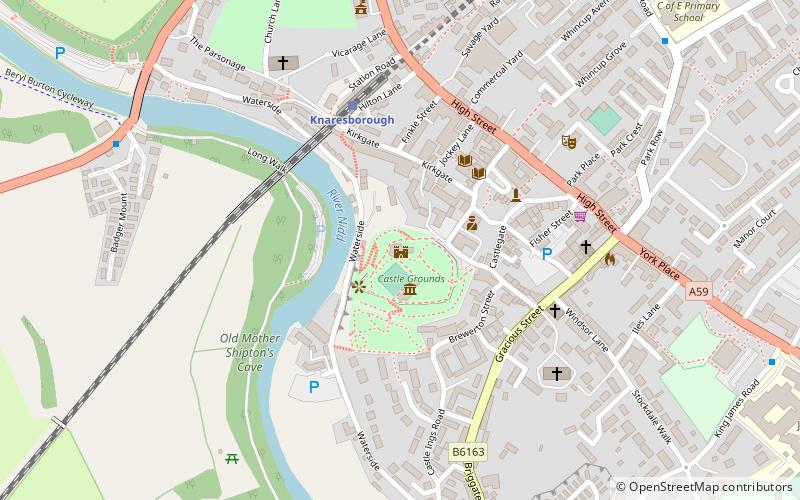 Knaresborough Castle location map