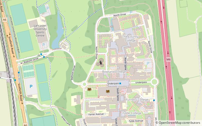 Lancaster University Chaplaincy Centre location map