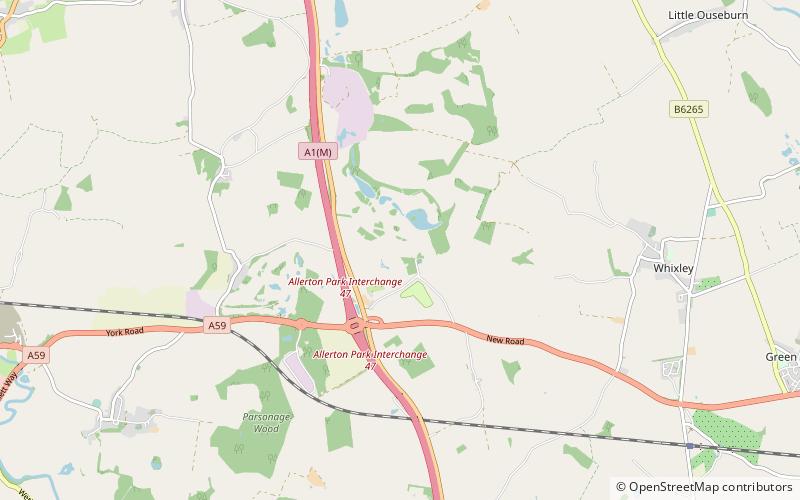 Allerton Castle location map