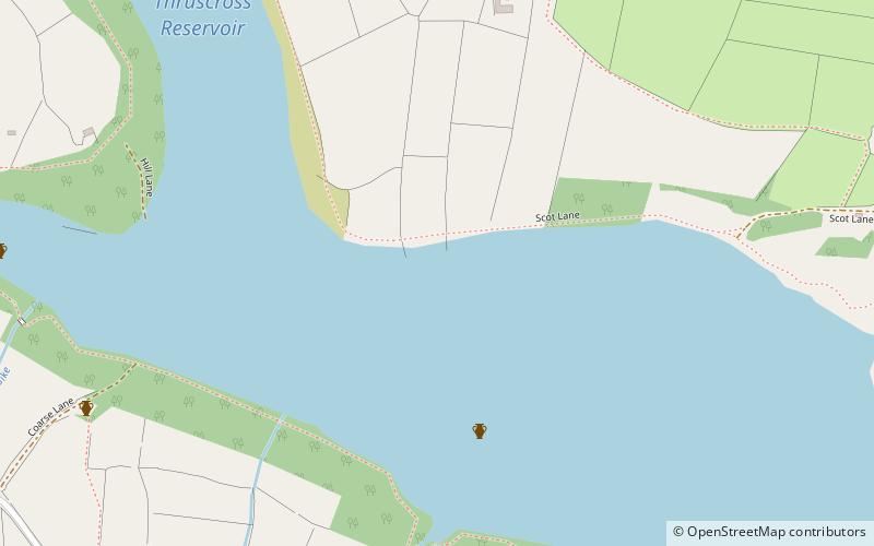 Thruscross Reservoir location map
