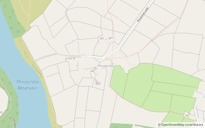 Thruscross location map