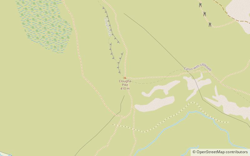 Clougha Pike location map