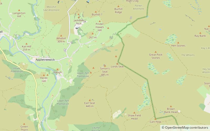 Simon's Seat location map