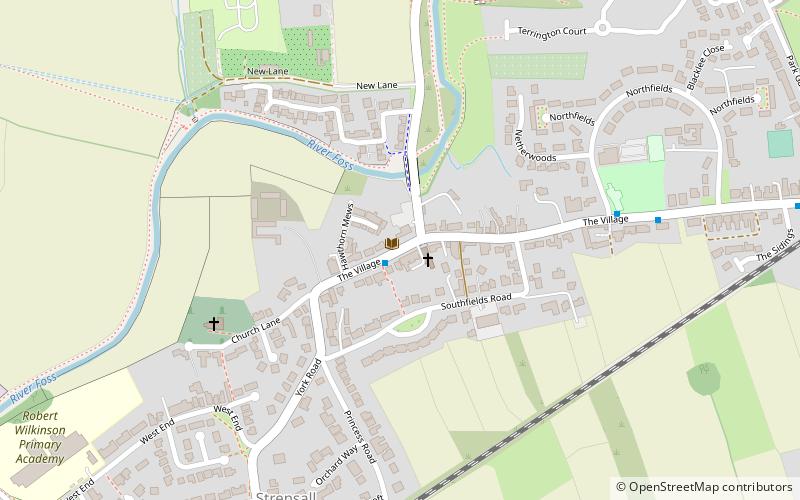 Strensall location map