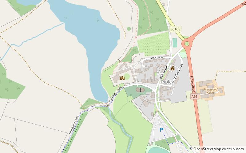 Ripley Castle location map