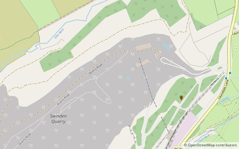 Swinden Quarry location map