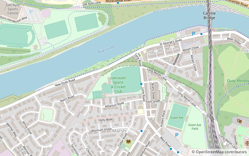 Lune Road Ground location map