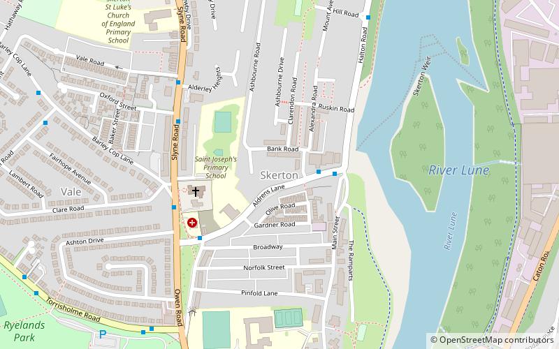 skerton lancaster location map