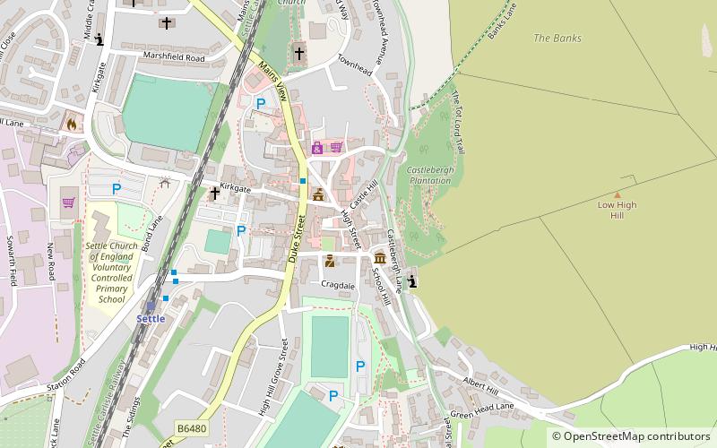 Settle Victoria Hall location map