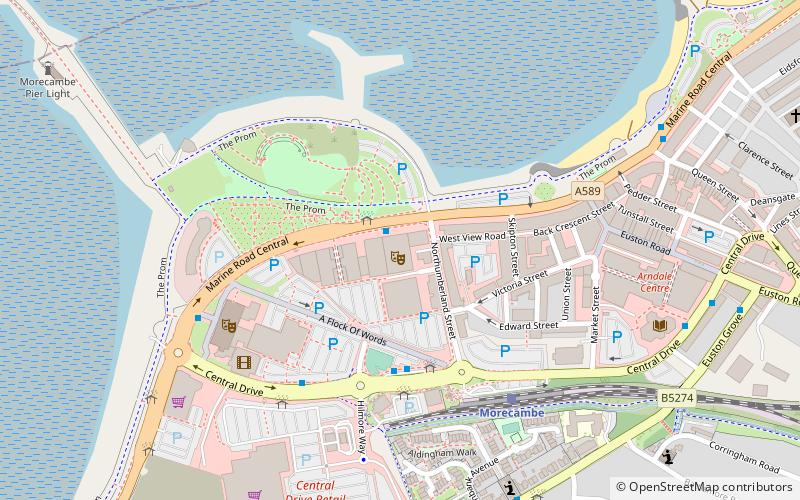 Morecambe Winter Gardens location map