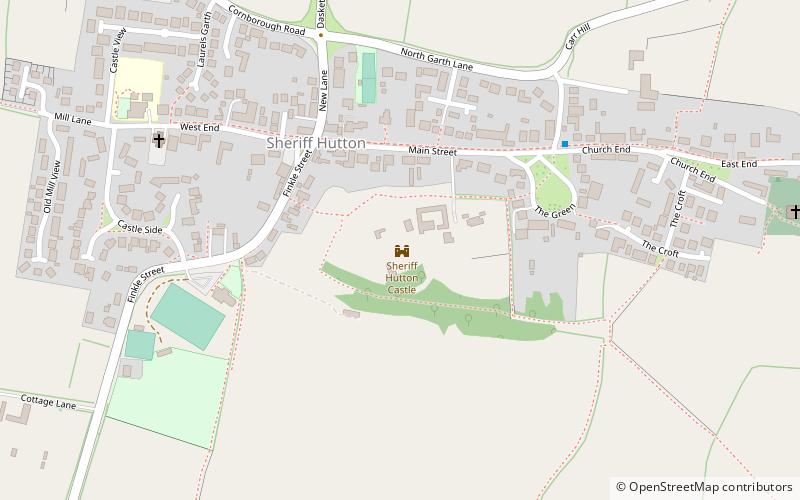 Sheriff Hutton Castle location map