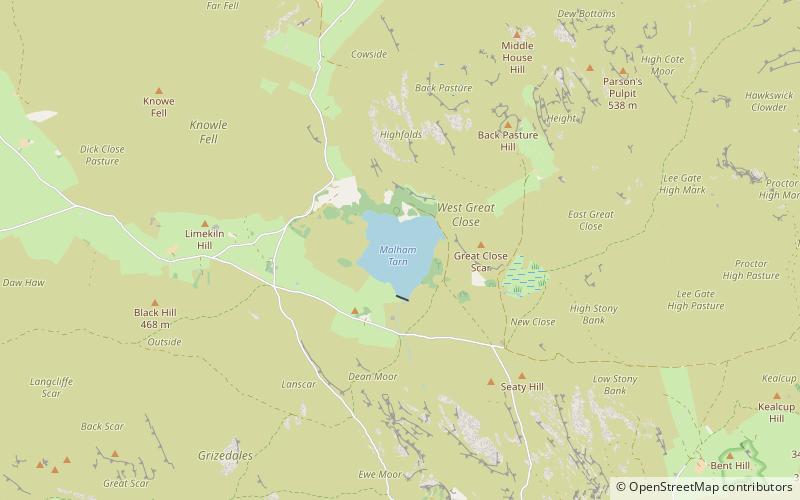 Malham Tarn location map