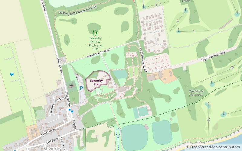 Sewerby Hall location map