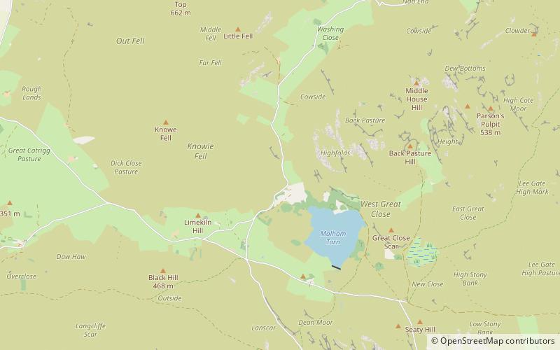 Malham Moor location map