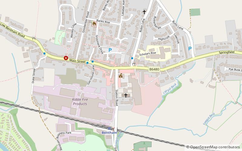 Bentham Town Hall location map