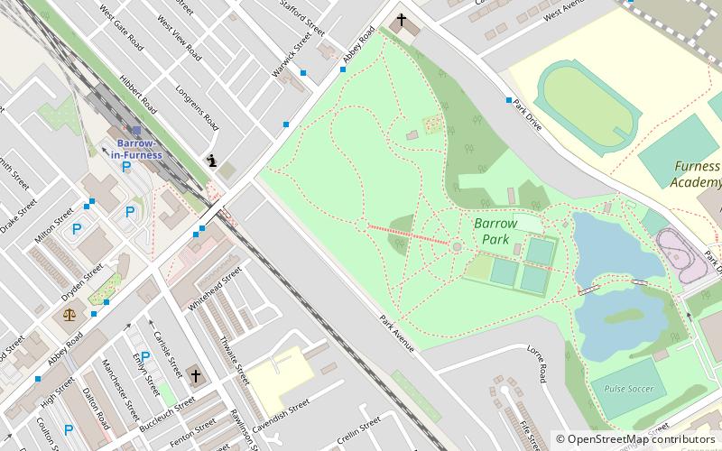 Barrow Park Cenotaph location map