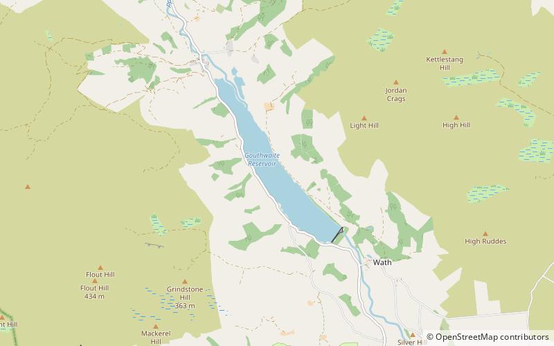 Gouthwaite Reservoir location map