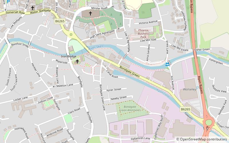 Ripon Canal location map