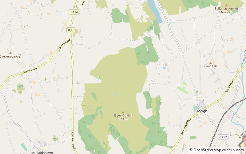 Slieve Gullion location map