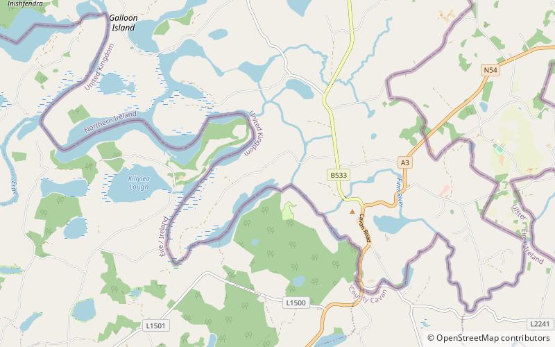 Ulster Canal location map