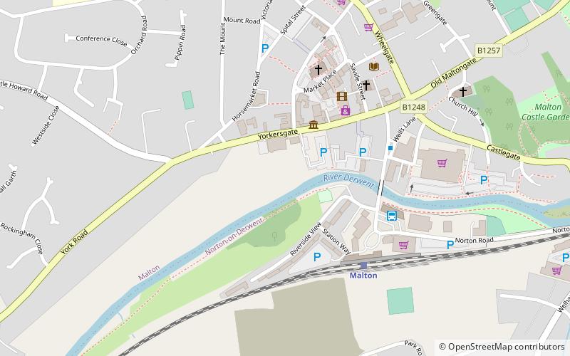 Kirkham Priory location map