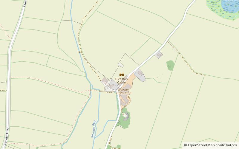 Gleaston Castle location map