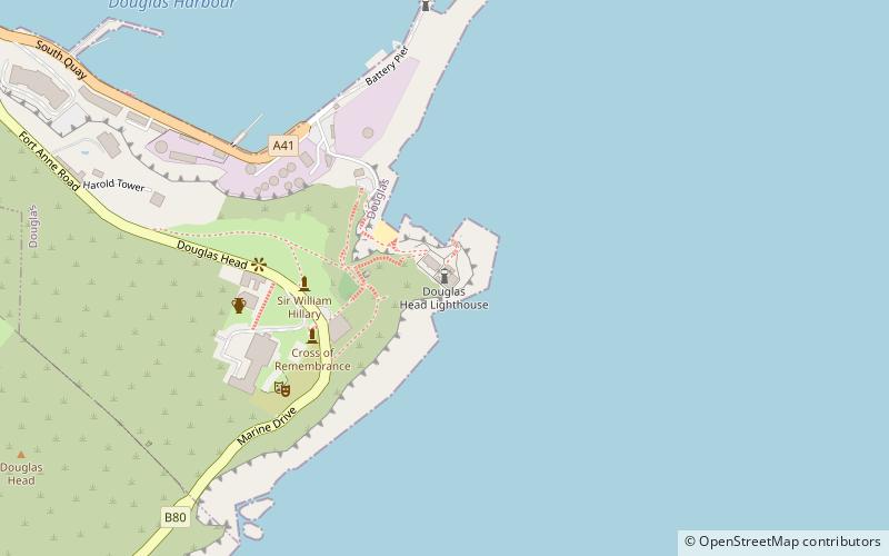 Faro de Douglas Head location map