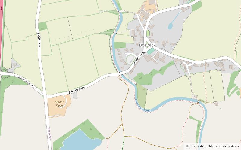 Borwick Hall location map