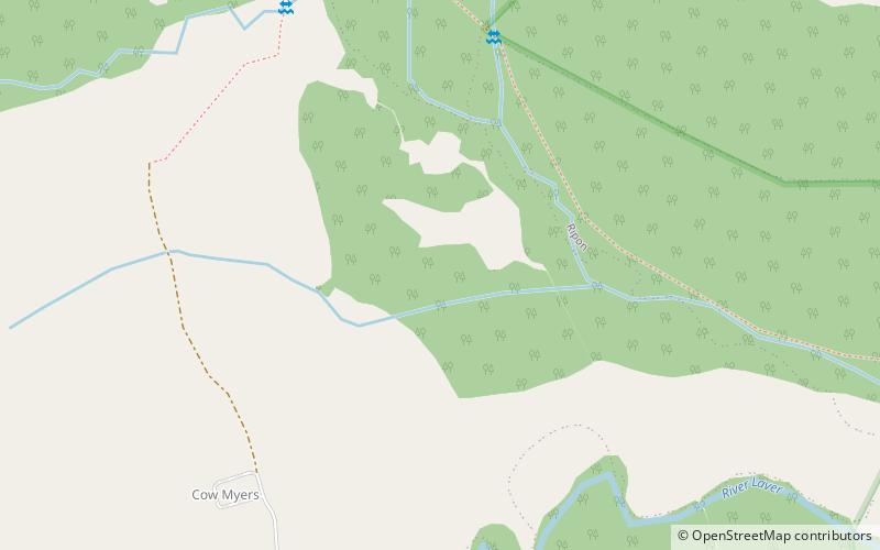 cow myers nidderdale aonb location map
