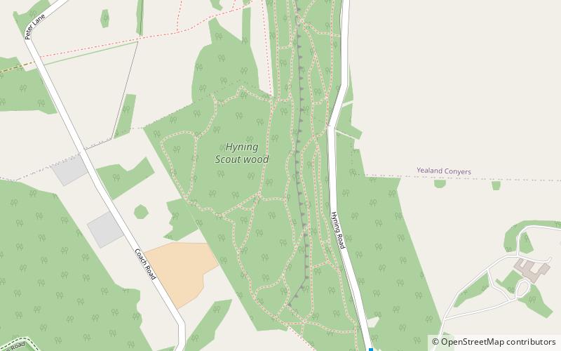 Hyning Scout Wood location map