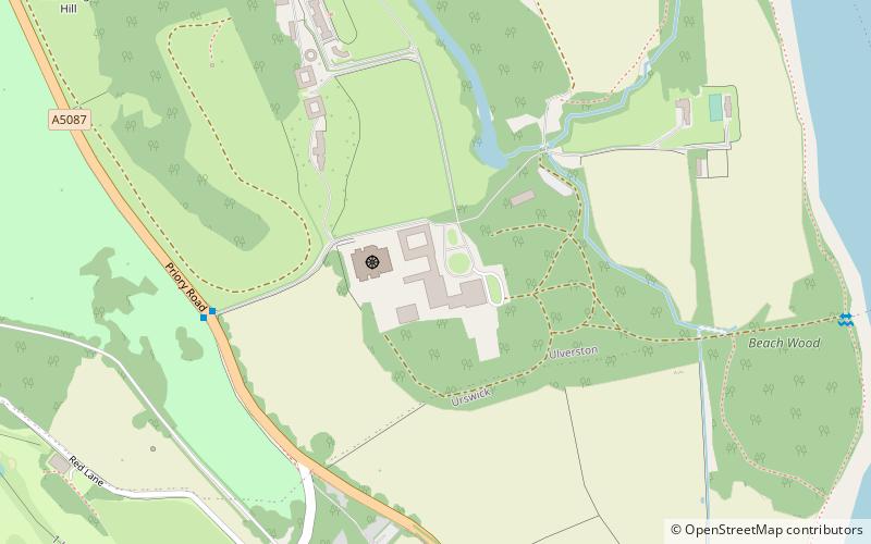 Conishead Priory location map