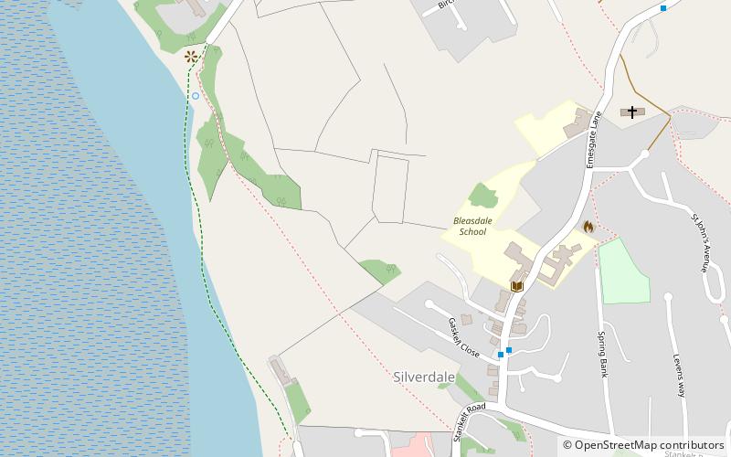 Silverdale Hoard location map