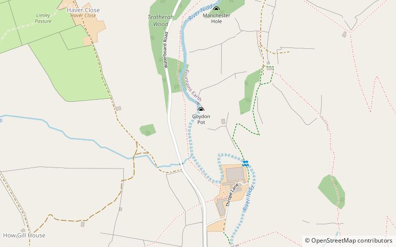 nidderdale caves location map