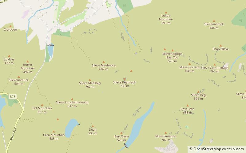 Slieve Bearnagh location map