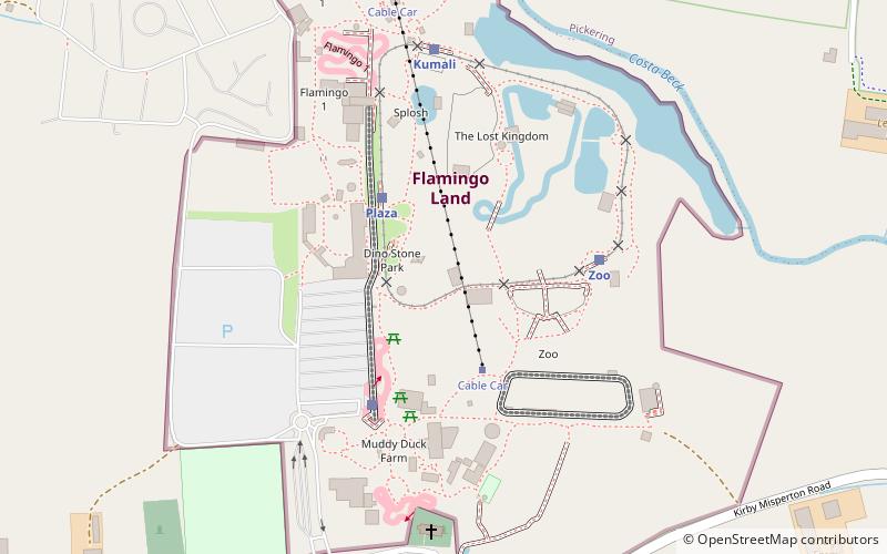 Flamingo Land Theme Park & Zoo location map
