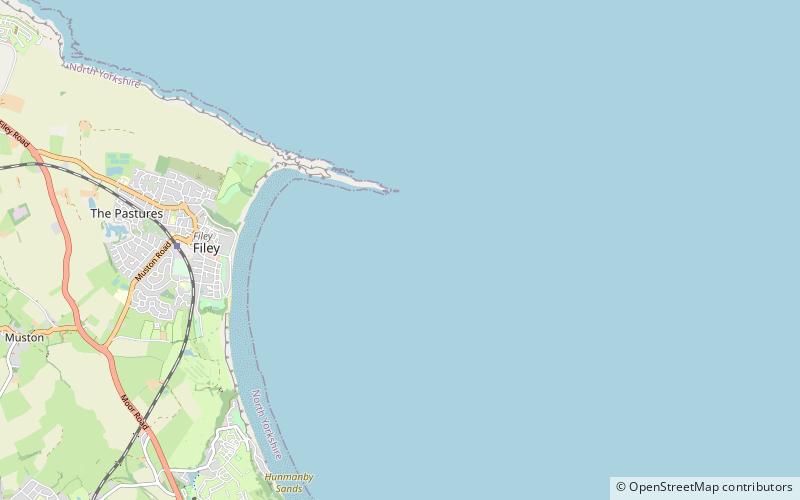 Filey Brigg location map