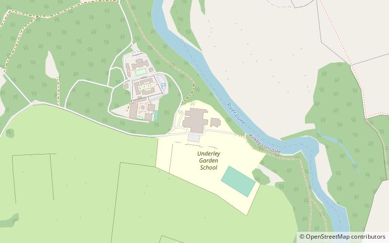 underley hall kirkby lonsdale location map