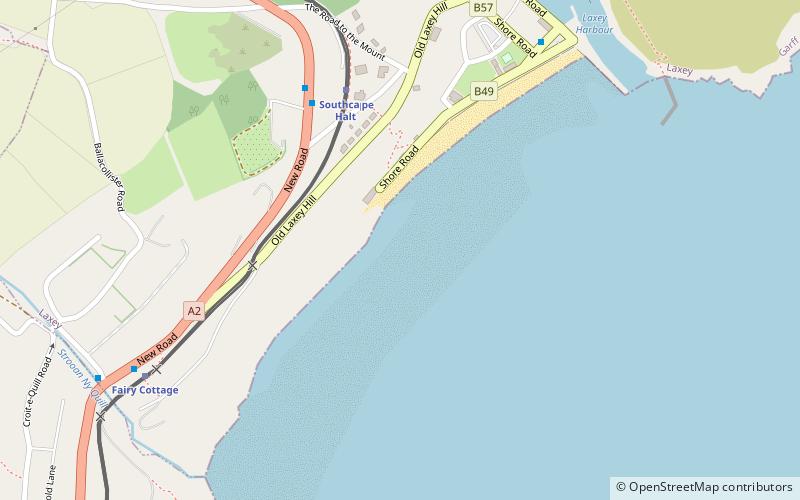 laxey beach location map