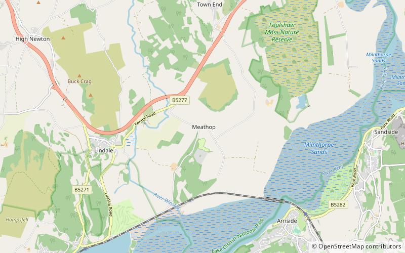 Meathop and Ulpha location map