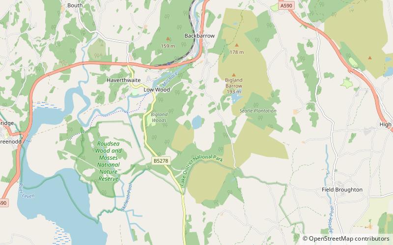 Bigland Tarn location map