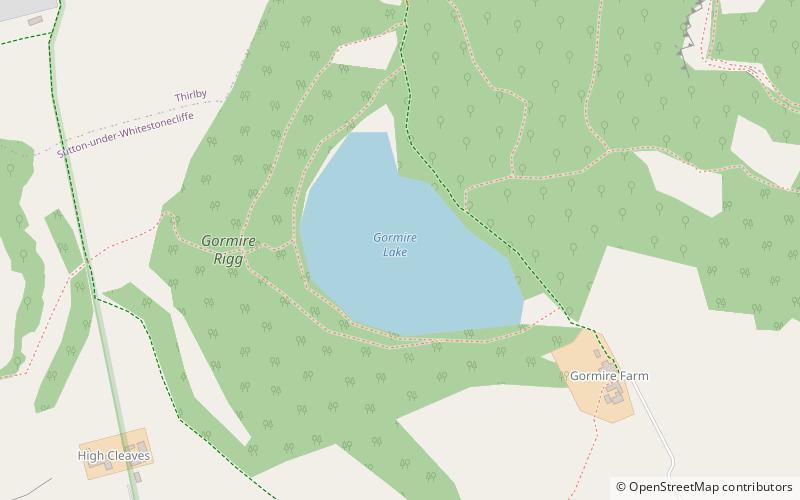 Gormire Lake location map