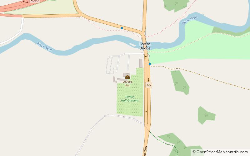 Levens Hall location map