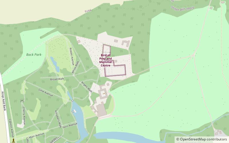 Thorp Perrow Arboretum location map