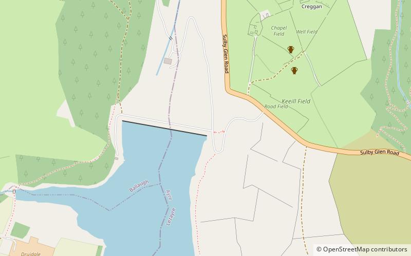 Sulby Reservoir location map