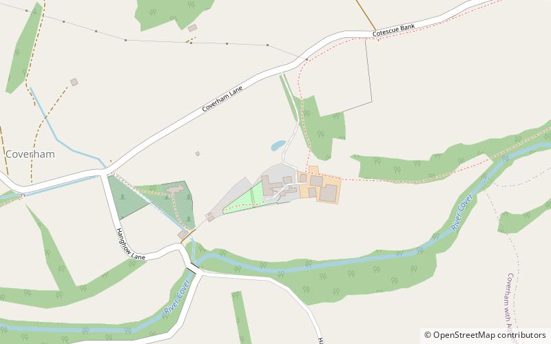 Coverham Abbey location map
