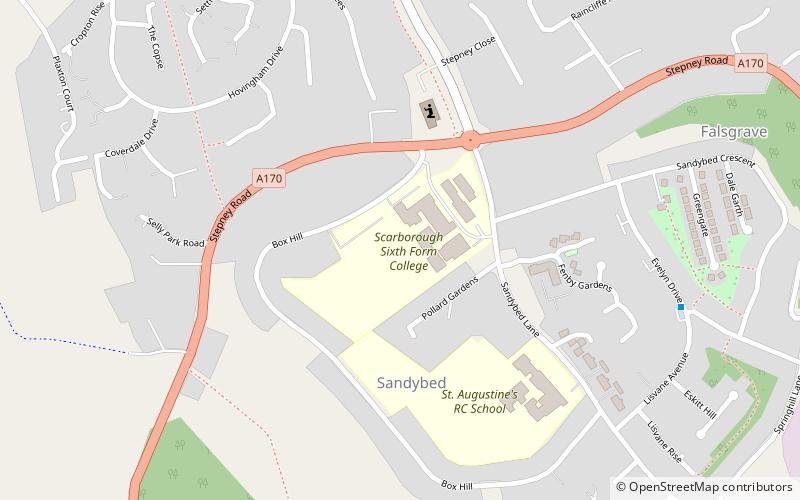 Scarborough Sixth Form College location map
