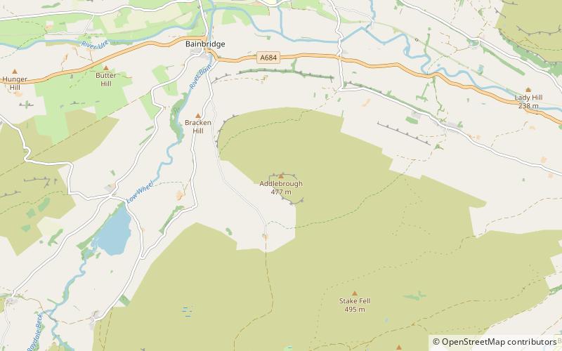 addlebrough parque nacional de yorkshire dales location map