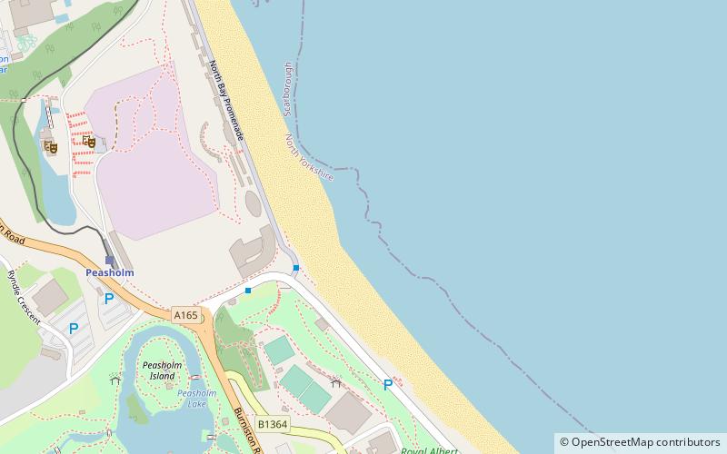 north bay beach scarborough location map