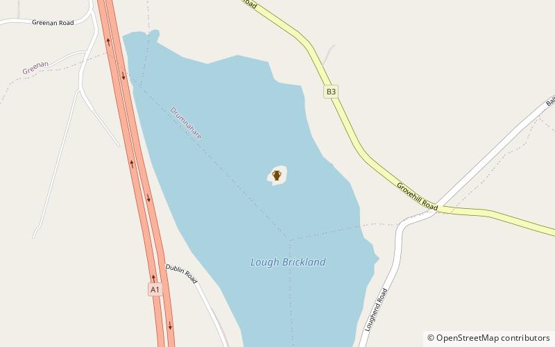 Loughbrickland Crannóg location map